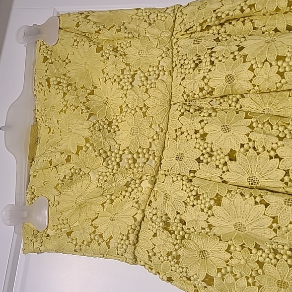 Anthropologie Yellow eyelet dress - Picture 2 of 8